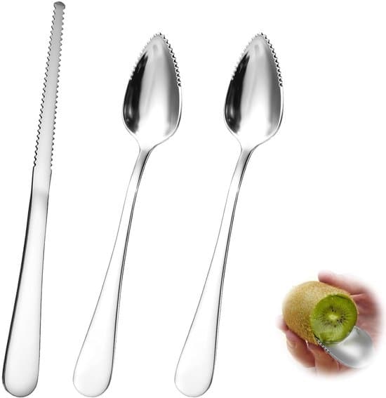 Greippilusikka ja greippiveitsisetti - 3 osaa - Ruostumaton teräs