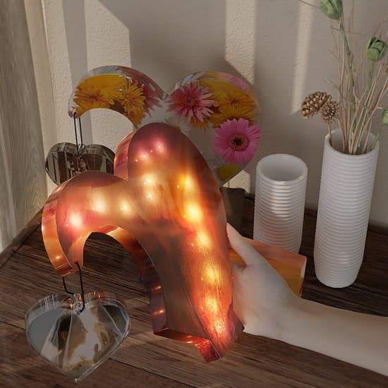 Hjerteformet 3D harpiks fotoramme silikoneform sæt