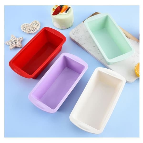 Silikone kageforme - mini brødforme - non-stick - 4-delt sæt - fleksibel