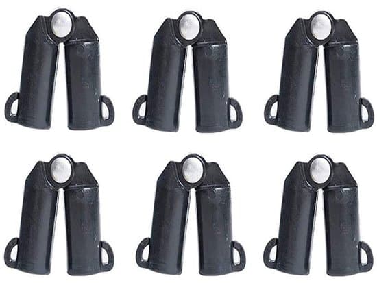 - Justerbara plastkopplingar för växtstöd (6 stycken)