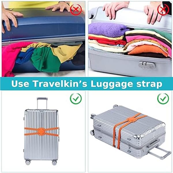 Elastiske stropper til bagage, elastiske stropper til rejsetasker og kufferter