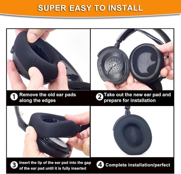 1 par sorte ørepudebeskyttere til SteelSeries Arctis Nova Pro Wired 1 3 5 7