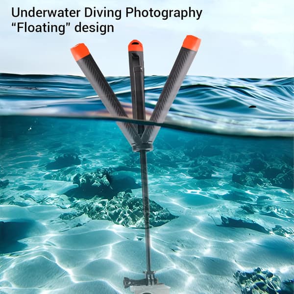 4-i-1 Flytande Selfiestick Stativ - Orange