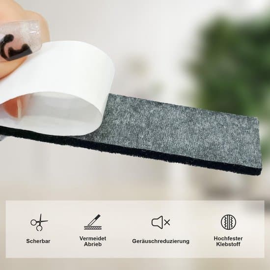 2-rullar självhäftande möbelfiltkuddar - 5 cm x 2 m - Reptålig