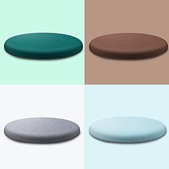 30x30cm Dobbeltsidet Memory Foam Rund Stolehynde - Mørkegrå