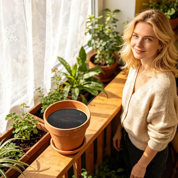 Rund planteringskruka dräneringsbasinsatsfoder för blomkrukor inomhus/utomhus, däck och balkonger