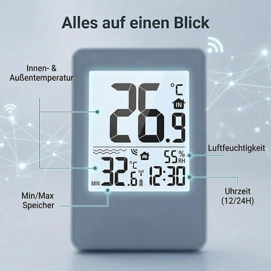 Trådløst poolvandstermometer med digitalt display til spa, jacuzzi og bade