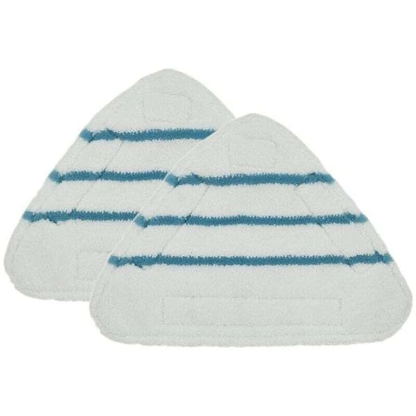 2-pack ångmopp ersättningsdynor, triangulär tvättbar mikrofiberduk ersättningspack