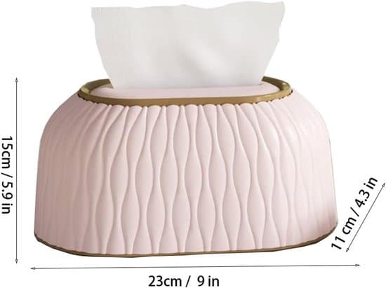 Rektangulær Tissueboksdispenser - Pink