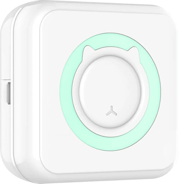 Multifunktionel mini termisk printer, Bluetooth smartphone fotoprinter, trådløs instant printer, 11 ruller termisk papir, kompatibel med iOS og Android.