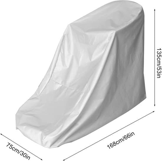 Vandtæt foldbart løbebåndsovertræk - 168 x 75 x 135 cm - Sølv