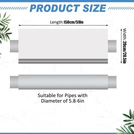 Oxford 150x52cm, Termisk Rørisolering Til 5 Og 5,9 Tommer Diameter