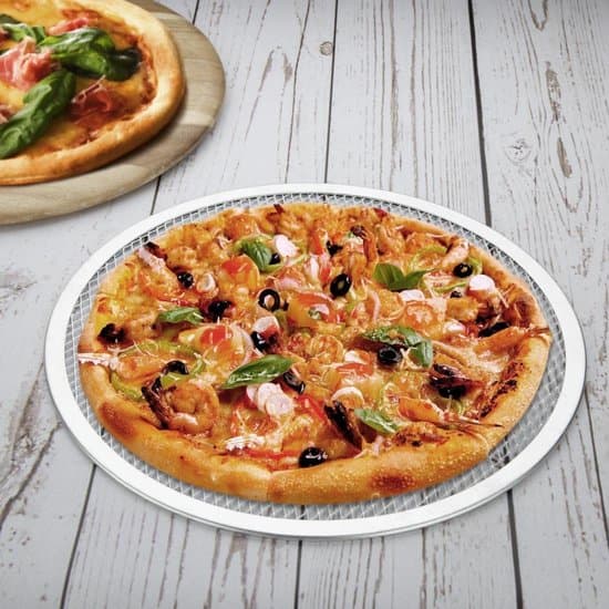 2 Stykker Pizzaskærm 12 Tommer Trådnet Bageplade Køkkengrej Bageforme