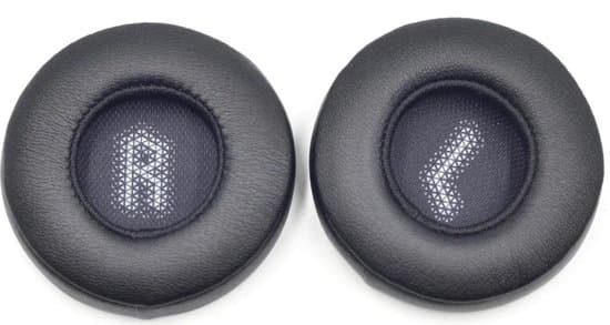 1 par öronkuddar, Lämpliga för JBL E35 E45BT E45 svarta hörlurar