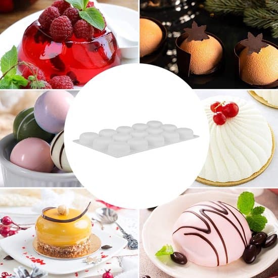 2 stk. rund 3D silikone kageform og mousse dessertform til cupcakes og chokolade