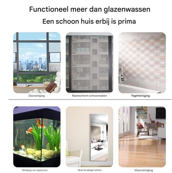Glasrenseværktøj, dobbeltsidet - blå