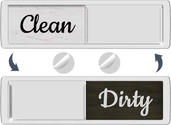 2-pack rustika diskmaskinsindikatorer för ren/smutsig disk med magnet