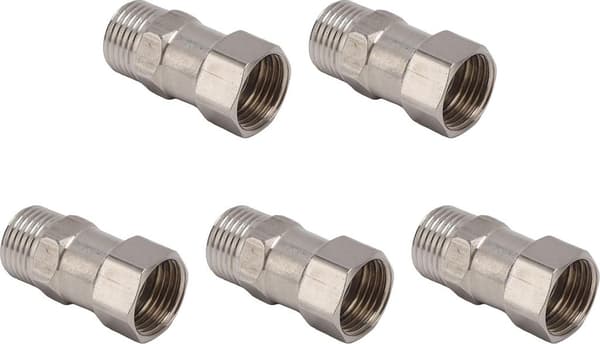 Sanitære rørfittings, velegnet til byggematerialer, 5-pak.