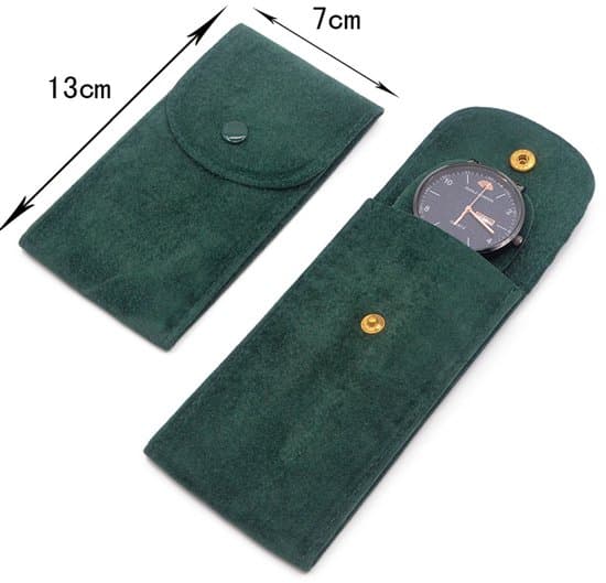 Klockpåsar - bärbara - unisex - med tryckknapp - svart - 5-pack
