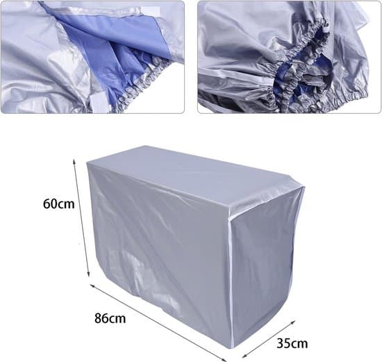 86x35x60cm Vedenpitävä Ulkoilmastointilaitteen Suojus - Harmaa