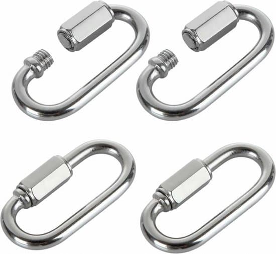 M5 Quick-Connect Ring - Rustfri Stål Kædeforbinder - 16 stk. pr. pakke
