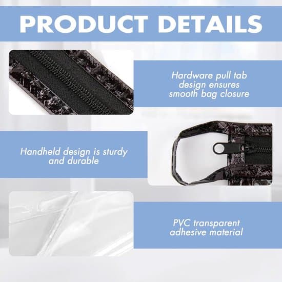 - 2 transparenta necessärer - Vattentäta PVC-resecosmetikväskor