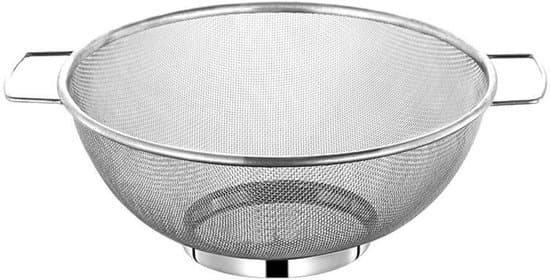 1 sil/filter/durkslag i rostfritt stål, silver, 18 x 7,5 cm