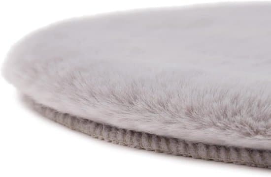 Stolhynde, sædehynde, 100% polyester, 45 cm i diameter - sølv