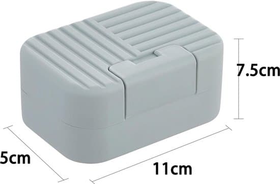 2-pack 11x7.5x5cm Bärbar Grön Resetvålkopp - Med Lock