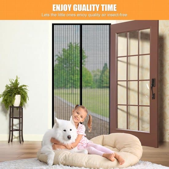 100x230cm Magnetisk Sort Premium Polyester Fluenet