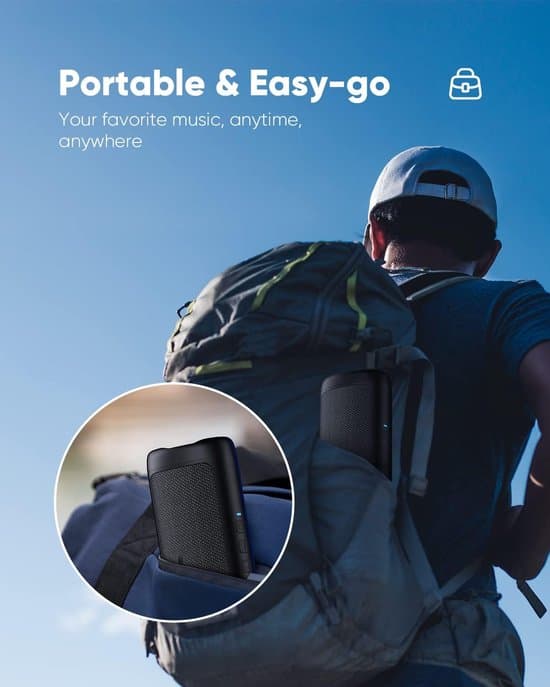 Rektangulær Bluetooth-højttaler - Sort - Bluetooth