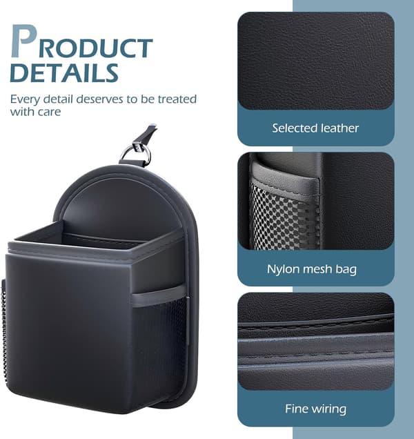 Bil Multifunktionel Udluftningsopbevaringstaske - Sort