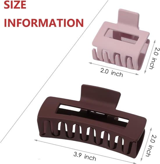 8-pack bananformade hårklämmor/klämmor