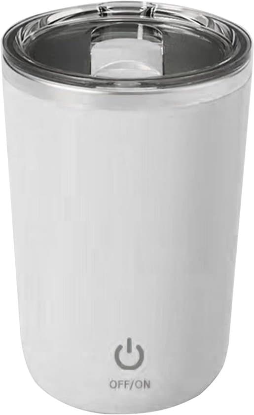 Automatisk omrörande kaffemugg 350ml – Magnetisk, för hemmabruk (vit)