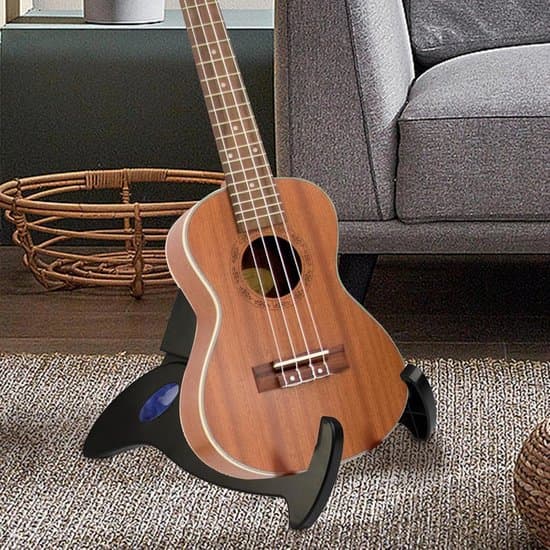 Vikbart gitarrställ, justerbart A-ramställ för akustiska/elektriska gitarrer, universell instrumenthållare för alla gitarrer
