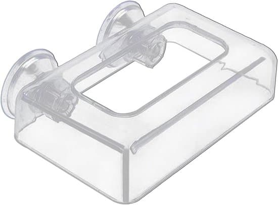 Akvariefiskefoderautomat, akrylfoderautomat, bred fodringsring, flydende arkfoderholder, rent og robust design, fremragende holdbarhed, akrylmateriale.