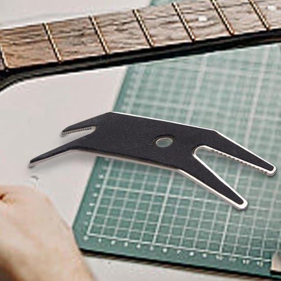 Guitar Spanner - Multifunktionelt Værktøj - Guitarvedligeholdelse - Rustfrit Stål - 98 x 28 cm - Sort