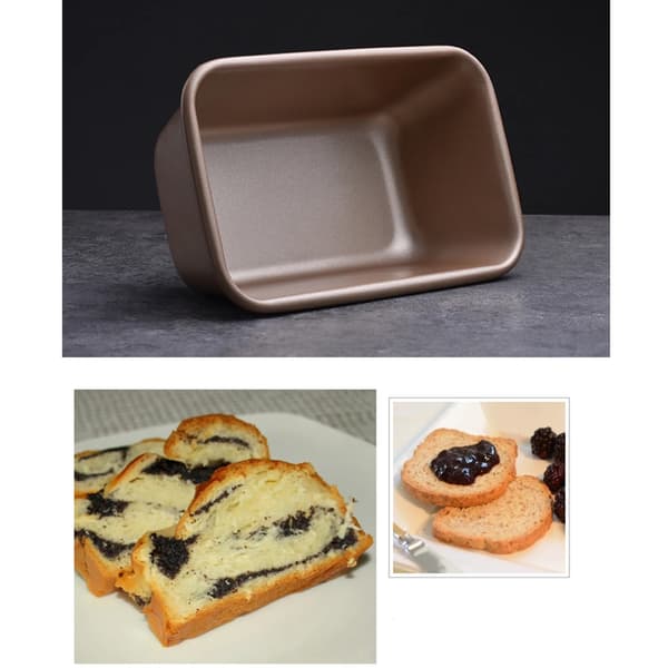 Två bakplåtar, non-stick brödform med solid botten, kakform, ost- och smörbrödform