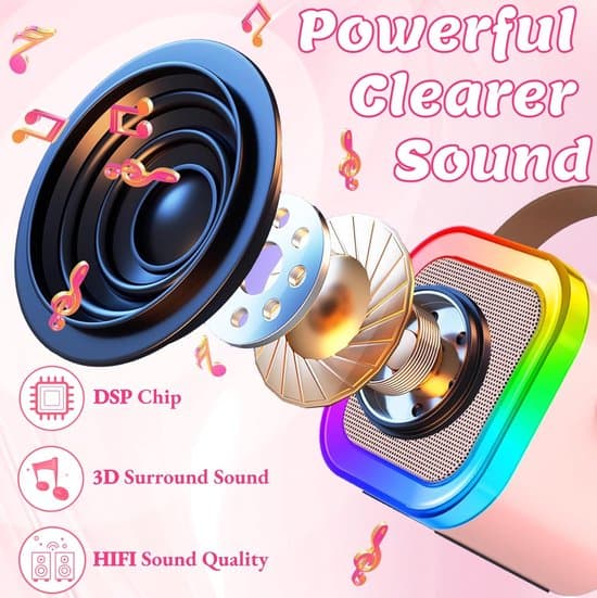 Karaokemaskin - Flerfärgad - Bluetooth