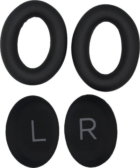 Öronkuddar för Bose QC45 hörlurar (svarta)