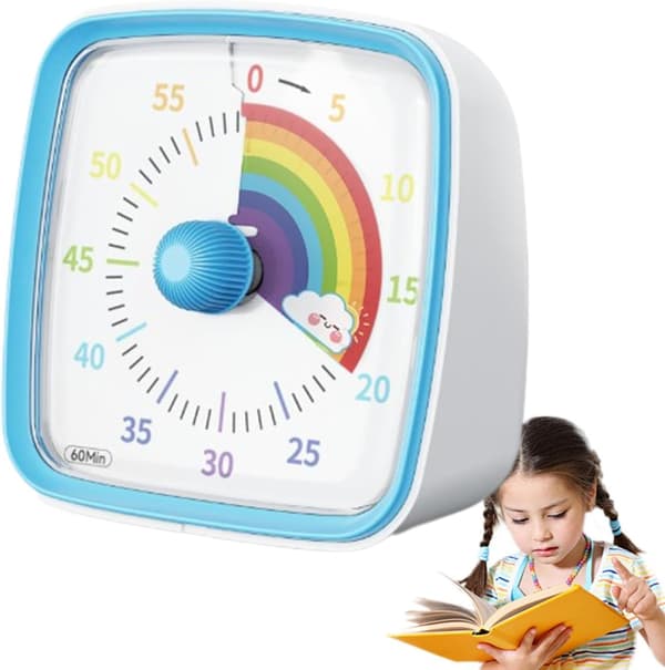 Visuel timer, 60 minutter, lydløs, timer, nedtælling, grøn