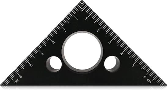 Triangulär trämarkeringsmätare, multifunktionell numerisk hålmarkör