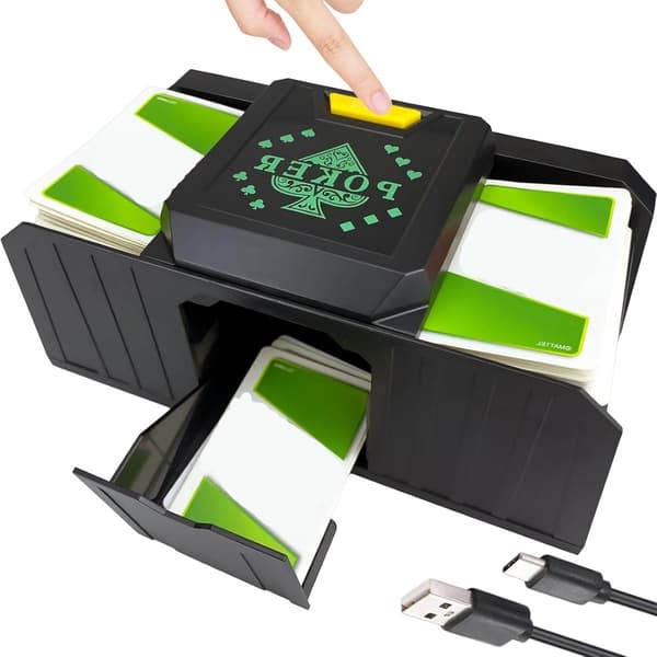 Kortblandningsmaskin, elektronisk pokermixer, stöder 2 bridgekortlekar