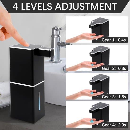 Automatisk Sæbedispenser - 380 ml - IPX5 - Infrarød Sensor - Vægmontering