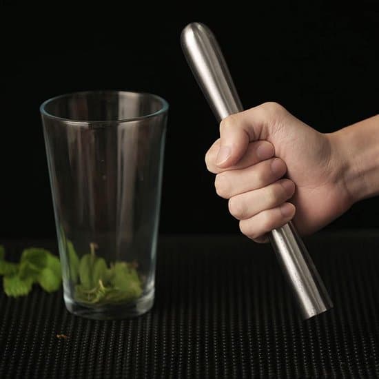 - Cocktailmorter - Cocktailmuddler - Rustfrit stål - Barstøder - Fremstilling af drinks - Velegnet til cocktails - Sølv