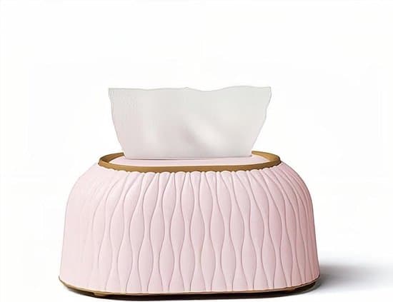 Rektangulær Tissueboksdispenser - Pink