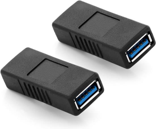 USB 3.0 forlængerkabelkobling (USB-A hun til USB-A, sort)