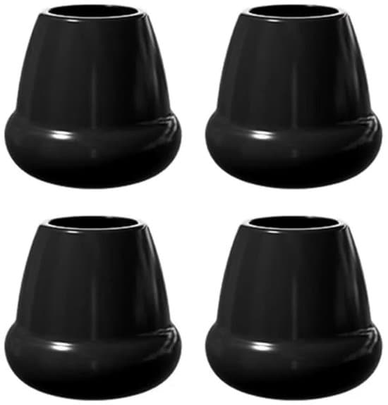 4-pack förtjockade halkfria möbelstolsbensskydd i silikon