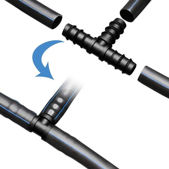 1/2-tommers drypvanding T-fitting - Universal slangefitting