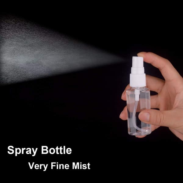 6 sprayflaskor, 30 ml små sprayflaskor i fin dimma av plast, tomma miniresflaskor